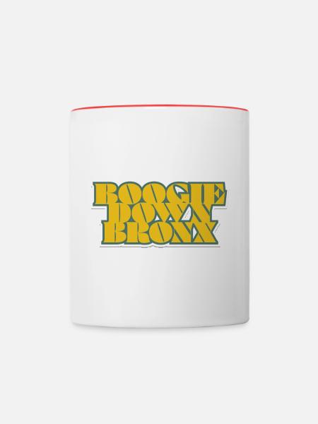 Bronx NYC - Tasse zweifarbig - Weiß/Rot
