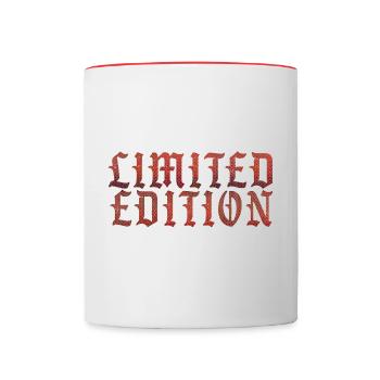 Limited Edition - Tasse zweifarbig - Weiß/Rot - Vorne
