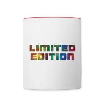 Limited Edition - Tasse zweifarbig - Weiß/Rot - Vorne