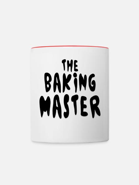 Printflow Baking Master - Tasse zweifarbig - Weiß/Rot