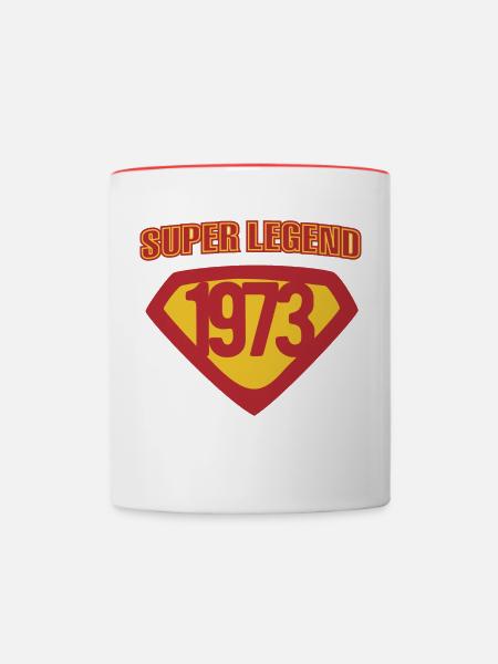 Super Legend 1973 - Tasse zweifarbig - Weiß/Rot