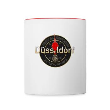 LiD - Lifestyle in Düsseldorf - Royal Edition - Tasse zweifarbig - Weiß/Rot - Vorne