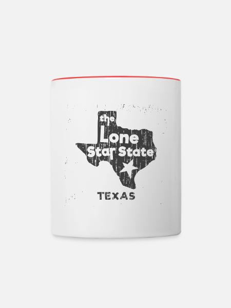 Lone Star Texas - Tasse zweifarbig - Weiß/Rot