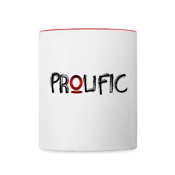 prolific - Mug contrasté - blanc/rouge - Devant