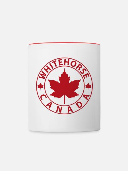 Whitehorse - Tasse zweifarbig - Weiß/Rot