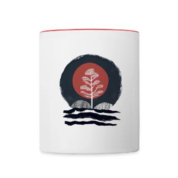 Tree of Stoicism - Contrasting Mug - white/red - Front