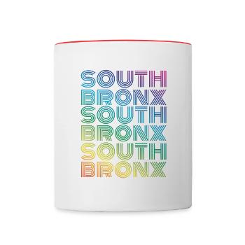 South Bronx - Tasse zweifarbig - Weiß/Rot - Vorne