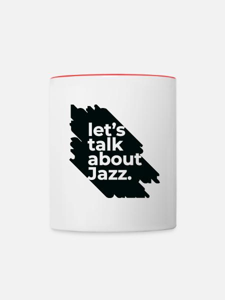 let's talk about Jazz - Tasse zweifarbig - Weiß/Rot
