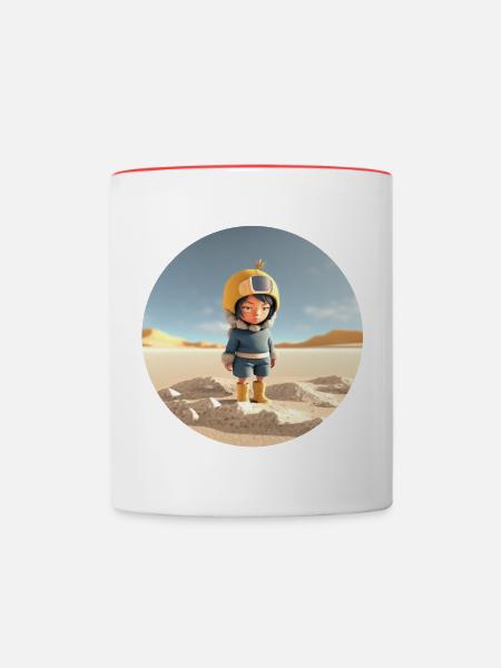 World Explorer - Tasse zweifarbig - Weiß/Rot
