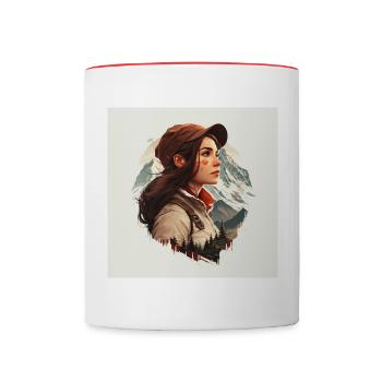 Peak Princess - Tasse zweifarbig - Weiß/Rot - Vorne