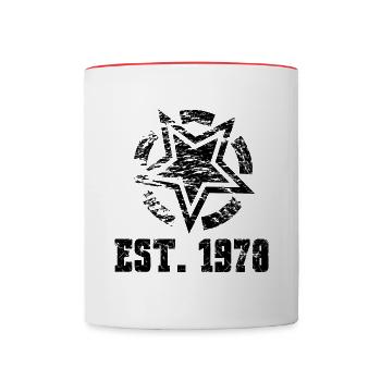 Est. 1978 Birthday Gift - Contrasting Mug - white/red - Front
