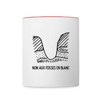 Stratigraphie Géologie Archéologie - Mug contrasté - blanc/rouge - Devant