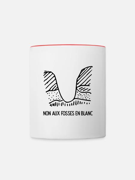 Stratigraphie Géologie Archéologie - Mug contrasté - blanc/rouge