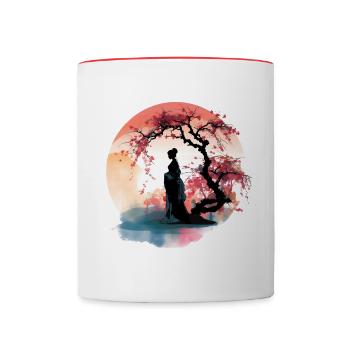 Japanese Dream #3 - Contrasting Mug - white/red - Front