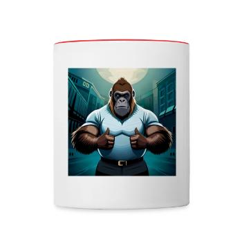 ape - Tasse zweifarbig - Weiß/Rot - Vorne