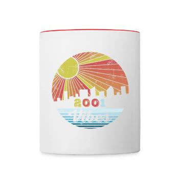 Vintage 2001 - Contrasting Mug - white/red - Front
