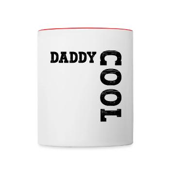 Daddy Cool Dad Vintage - Contrasting Mug - white/red - Front