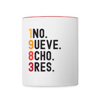 1983 41. Geburtstag - Tasse zweifarbig - Weiß/Rot - Vorne