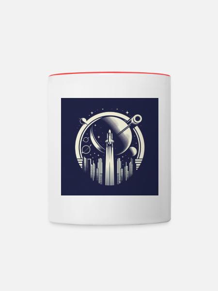 Zukunft - Tasse zweifarbig - Weiß/Rot