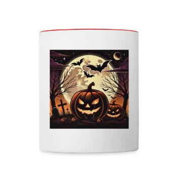 HALLOWEEN - Mug contrasté - blanc/rouge - Devant