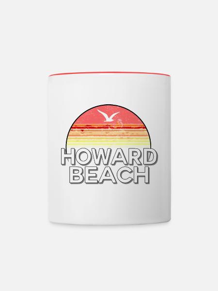 Howard Beach - Tasse zweifarbig - Weiß/Rot