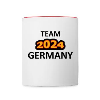 Team Germany 2024 - Tasse zweifarbig - Weiß/Rot - Vorne