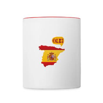 Spain - Tasse zweifarbig - Weiß/Rot - Vorne