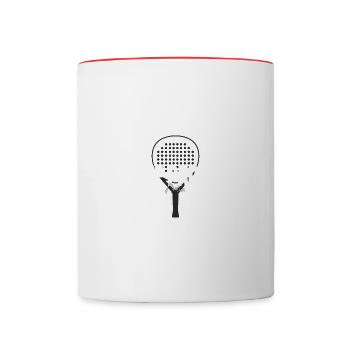 The Padel Nation - Contrasting Mug - white/red - Front