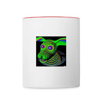 Neondoge 2 - Tasse zweifarbig - Weiß/Rot - Vorne