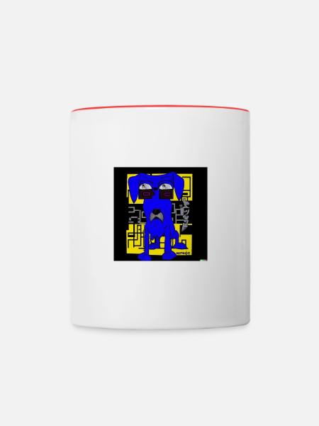 Doge - Tasse zweifarbig - Weiß/Rot