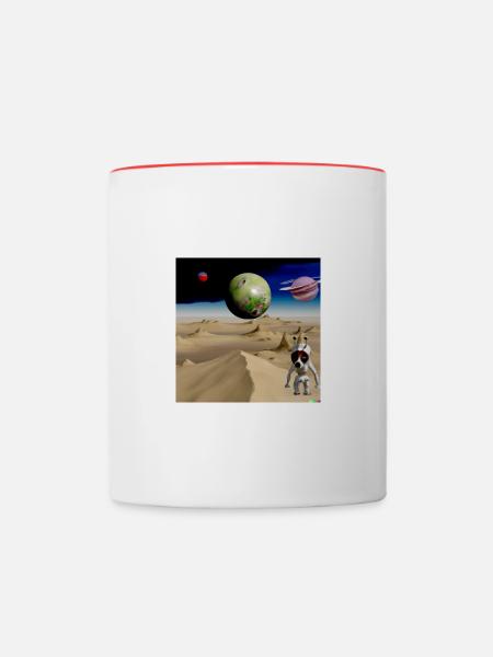 Mars - Tasse zweifarbig - Weiß/Rot