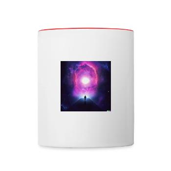 Galaxy Portal - Tasse zweifarbig - Weiß/Rot - Vorne