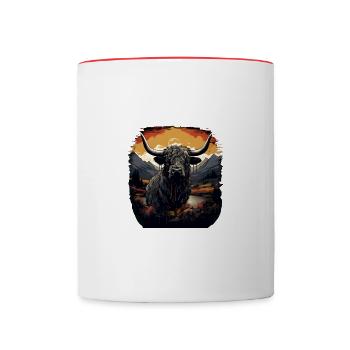 Bloody West - Contrasting Mug - white/red - Front