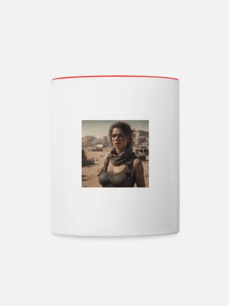Postapocalypse - Tasse zweifarbig - Weiß/Rot