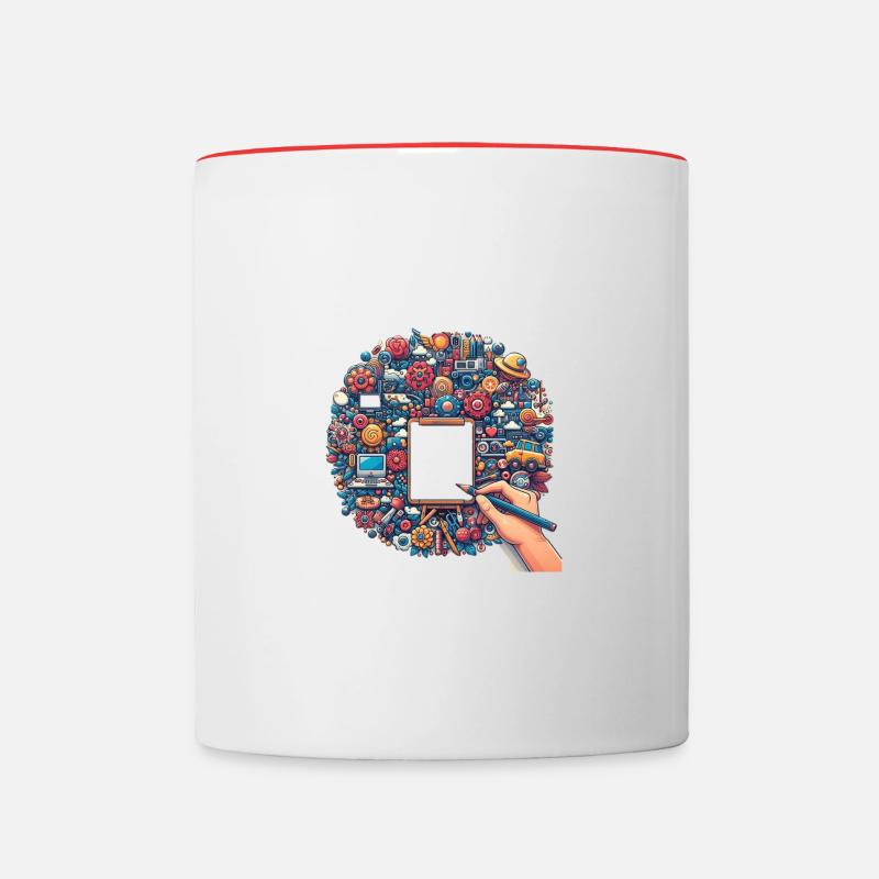 Creative - Contrasting Mug - white/red