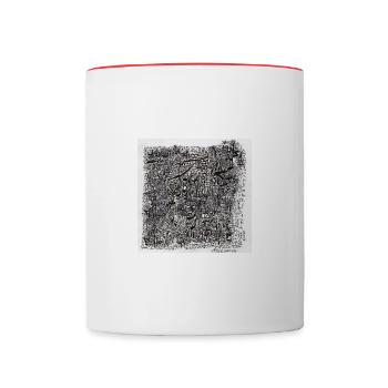 240127 - Tasse zweifarbig - Weiß/Rot - Vorne