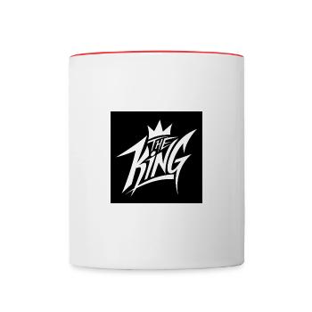 The King - Contrasting Mug - white/red - Front
