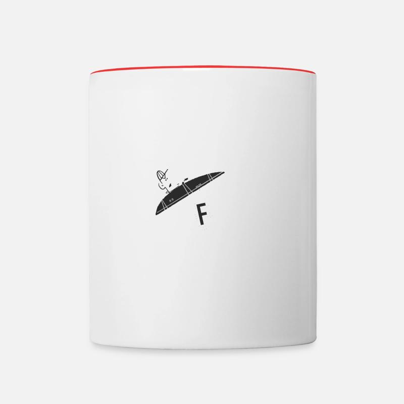 Vintage UFO Retro Halloween Alien Kidnapping - Mug contrasté - blanc/rouge