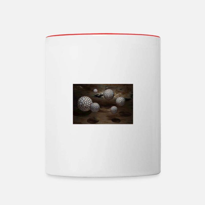 BULLE NEIGE 16K 96MP - Mug contrasté - blanc/rouge