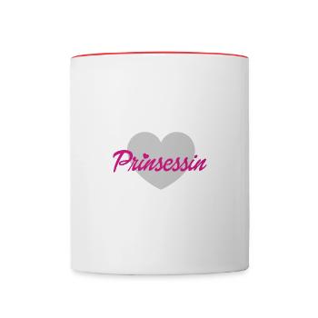 Princess - Contrasting Mug - white/red - Front