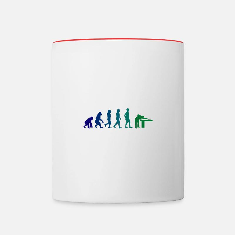 Billiards Development - Contrasting Mug - white/red