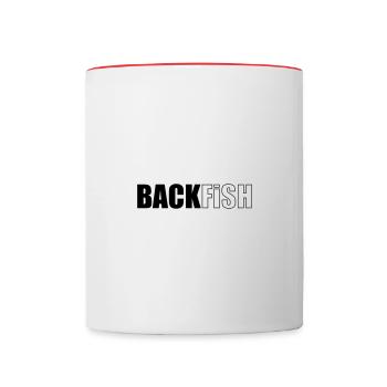 Backfish - Contrasting Mug - white/red - Front