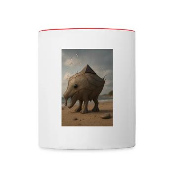 Ugly elephant - Tasse zweifarbig - Weiß/Rot - Vorne