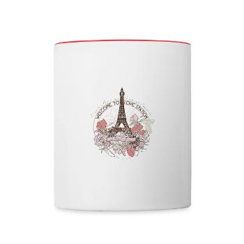 Paris - Contrasting Mug - white/red - Front