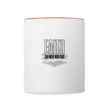Devise de la vie : Croyez en votre pouvoir - Mug contrasté - blanc/rouge - Devant