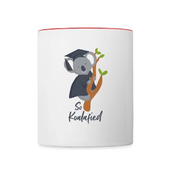 So Koalified - Tasse zweifarbig - Weiß/Rot - Vorne
