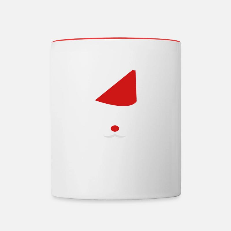Saint-Nicolas vient chez nous - Mug contrasté - blanc/rouge