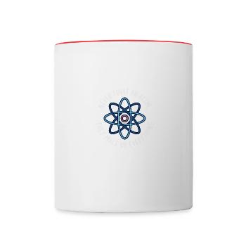 Never trust anyone - Contrasting Mug - white/red - Front
