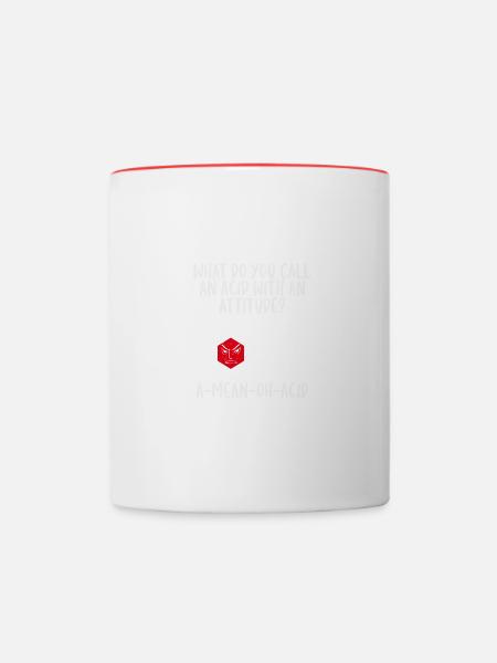 Säure Mit - Tasse zweifarbig - Weiß/Rot