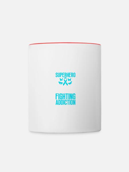Coole Kunst-tochter, Die - Tasse zweifarbig - Weiß/Rot